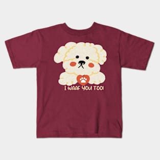 Bichon Frise art Kids T-Shirt